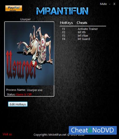 Usurper  Trainer +3 v04.16.2018 {MrAntiFun}