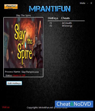 Slay the Spire  Trainer +2 v04.16.2018 {MrAntiFun}