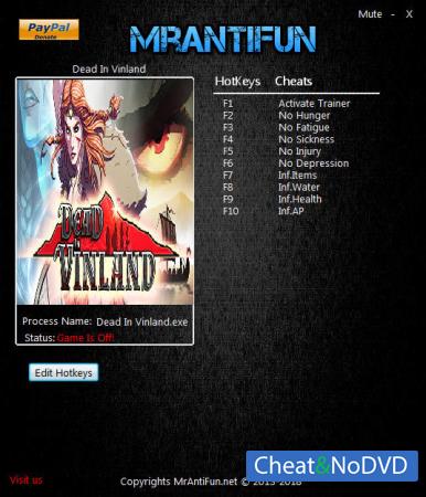 Dead In Vinland  Trainer +9 v1.00 {MrAntiFun}