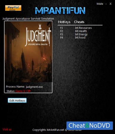 Judgment: Apocalypse Survival Simulation  Trainer +4 v1.0.3965 {MrAntiFun}