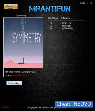 Symmetry  Trainer +3 v1.0.1.2 {MrAntiFun}