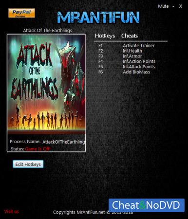 Attack of the Earthlings  Trainer +5 v1.0.6 {MrAntiFun}