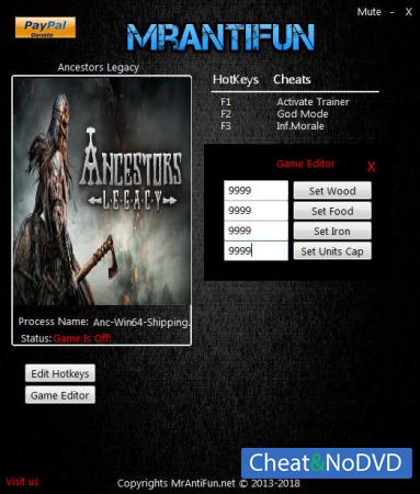 Ancestors Legacy  Trainer +6 v47903 {MrAntiFun}