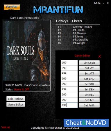 Dark Souls: Remastered  Trainer +14 v1.01 {MrAntiFun}