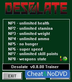 Desolate  Trainer +9 v0.8.00 {dR.oLLe}