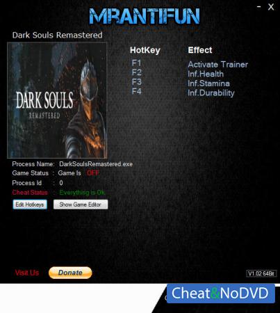 Dark Souls: Remastered  Trainer +12 v1.01.1 {MrAntiFun}