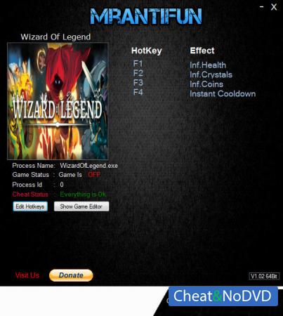 Wizard of Legend  Trainers +4 v1.02e {MrAntiFun}