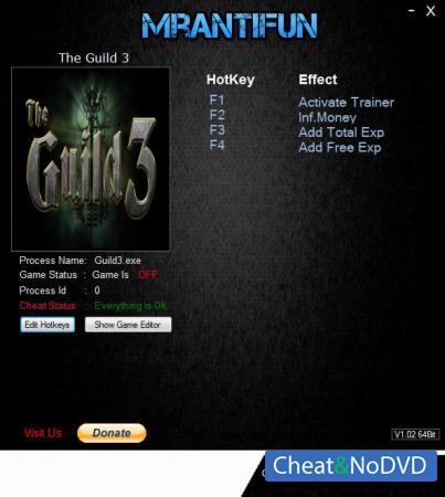 The Guild 3  Trainer +3 v0.5.0 {MrAntiFun}