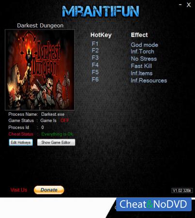 Darkest Dungeon  Trainer +6 Build 23862 {MrAntiFun}