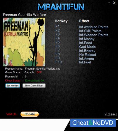 Freeman: Guerrilla Warfare  Trainer +7 v0.181 {MrAntiFun}