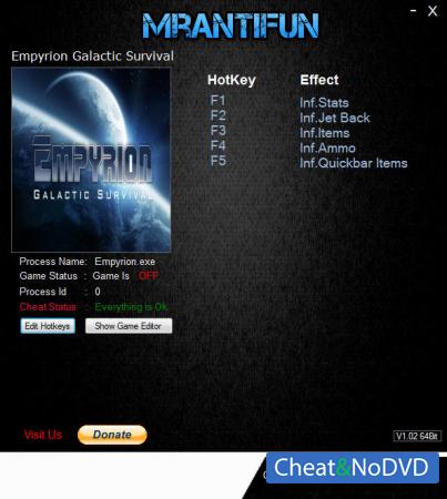 Empyrion: Galactic Survival  Trainer +5 v8.1.0 1738 {MrAntiFun}