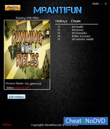 Running With Rifles  Trainer +5 v1.65 {MrAntifun}