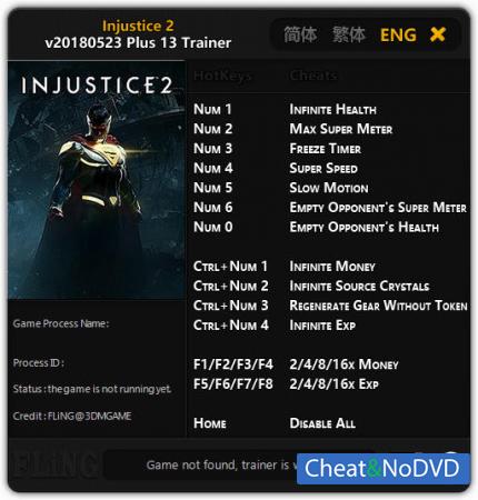 Injustice 2  Trainer +13 v23.05.2018 {FLiNG}