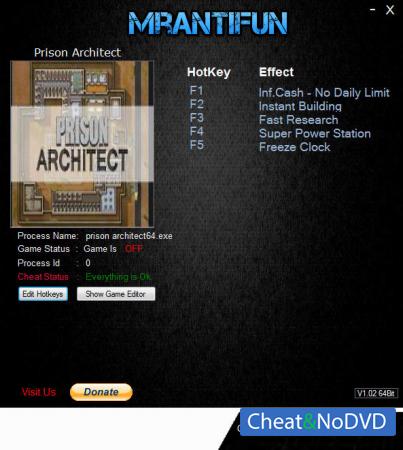 Prison Architect  Trainer +6 v14k {MrAntiFun}