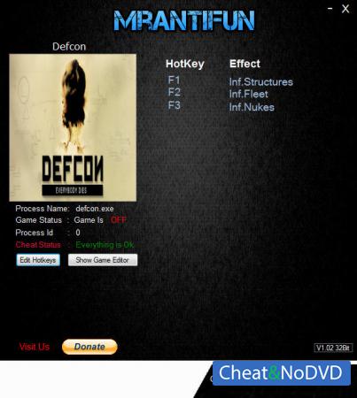 DEFCON  Trainer +3 v1.62 {MrAntiFun}