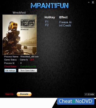 Wreckfest  Trainer +2 v1.232261 {MrAntiFun}