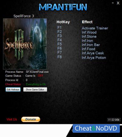 SpellForce 3  Trainer +8 v1.38 {MrAntiFun}