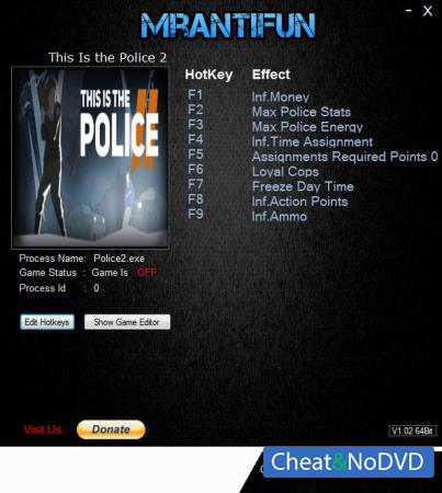 This Is the Police 2  Trainer +9 v1.0.4.0 {MrAntiFun}