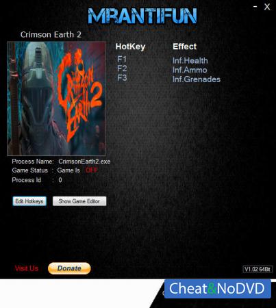 Crimson Earth 2  Trainer +3 v2.0 {MrAntiFun}