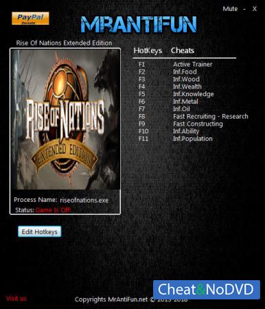 Rise of Nations: Extended Edition  Trainer +10 v1.20 {MrAntiFun}