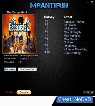 The Escapists 2  Trainer +9 v1.1.7 {MrAntiFun}