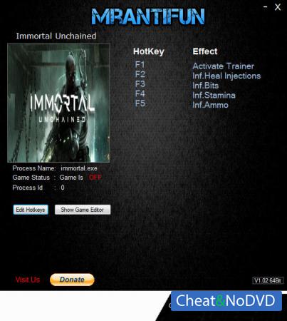 Immortal: Unchained  Trainer +4 v14.09.2018 {MrAntiFun}