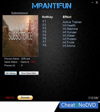 Subsistence  Trainer +7 v17.09.2018 {MrAntiFun}