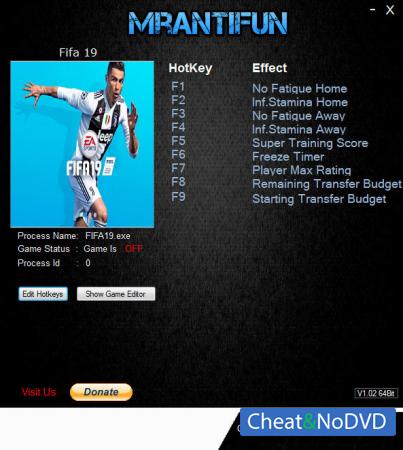 FIFA 19  Trainer +9 v28.09.2018 {MrAntiFun}