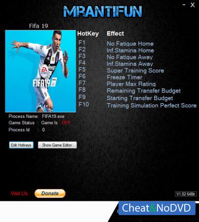 FIFA 19  Trainer +10 v02.10.2018 {MrAntiFun}