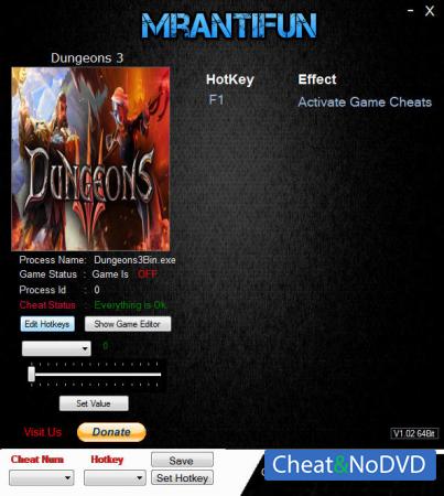 Dungeons 3  Trainer +20 v1.5.1 {MrAntiFun}