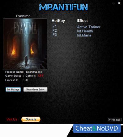 Exanima  Trainer +2 v0.7.0.6d {MrAntiFun}