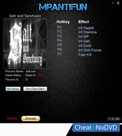 Salt and Sanctuary  Trainer +7 v1.0.0.8 {MrAntiFun}