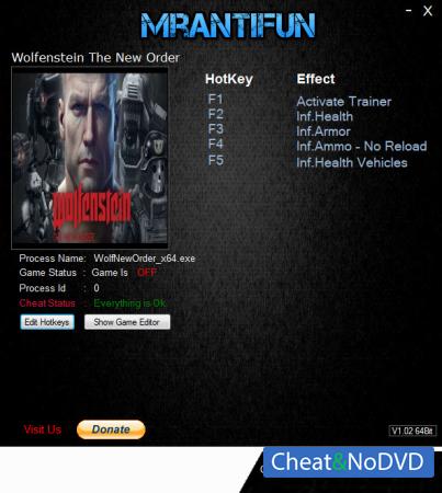 Wolfenstein: The New Order  +6 v1.0.0.2 {MrAntiFun}