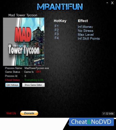 Mad Tower Tycoon  Trainer +4 v18.10.25b {MrAntiFun}