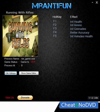 Running With Rifles  Trainer +5 v1.70.2 {MrAntifun}