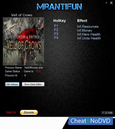 Veil of Crows  Trainer +4 v5.11.2018 {MrAntiFun}