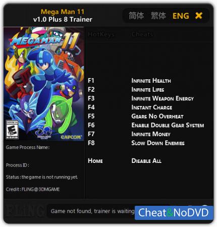 Mega Man 11  Trainer +8 v1.0 {FLiNG}