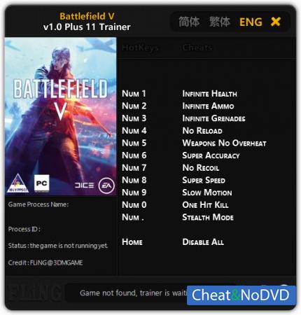 Battlefield 5  Trainer +11 v1.0 {FLiNG}