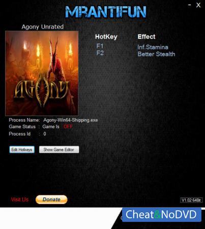 Agony Unrated  Trainer +2 v13.11.2018 {MrAntiFun}