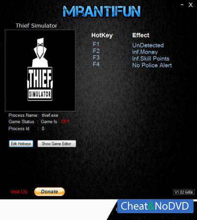 Thief Simulator  Trainer +4 v14.11.2018 {MrAntiFun}