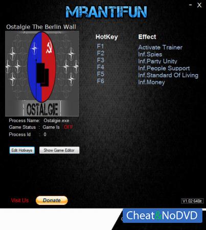 Ostalgie: The Berlin Wall  Trainer +5 v1.5.7 {MrAntiFun}