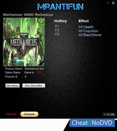 Warhammer 40.000: Mechanicus  Trainer +3 v1.0.4 {MrAntiFun}