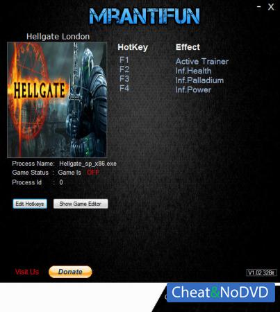 Hellgate: London 2018  Trainer +3 v2.1.0.4 {MrAntiFun}