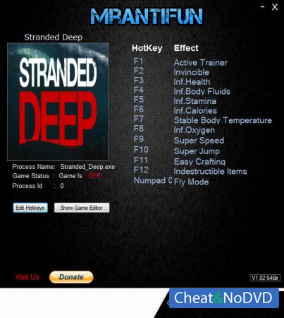 Stranded Deep  Trainer +11 v0.51.00 64bit {MrAntiFun}