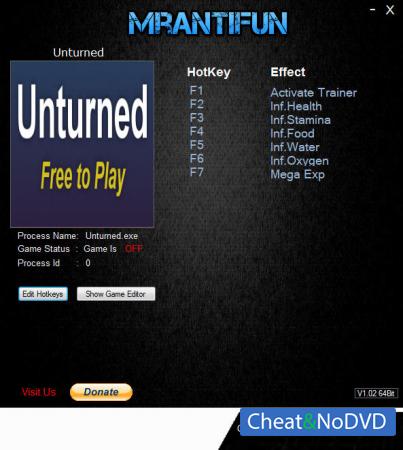 Unturned  Trainer +6 v3.27.0.1 {MrAntiFun}