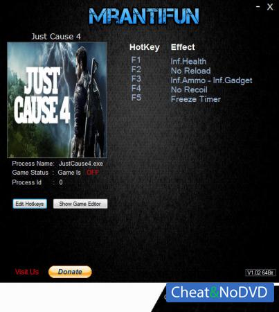 Just Cause 4  Trainer +6 v1.0 {MrAntiFun}