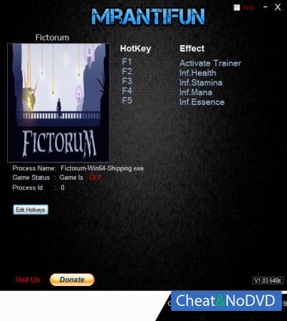 Fictorum  Trainer +5 v1.2.6 {MrAntiFun}