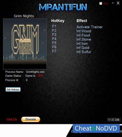 Grim Nights  Trainer +6 v1.1.1 {MrAntiFun}