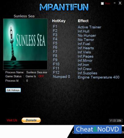 Sunless Sea  Trainer +12 v2.2.6.3150 {MrAntiFun}