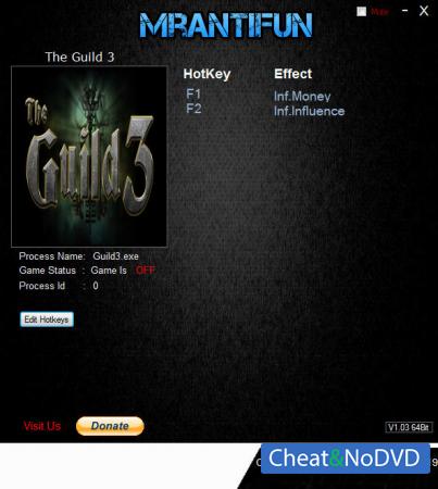 The Guild 3  Trainer +3 v0.7.1 {MrAntiFun}